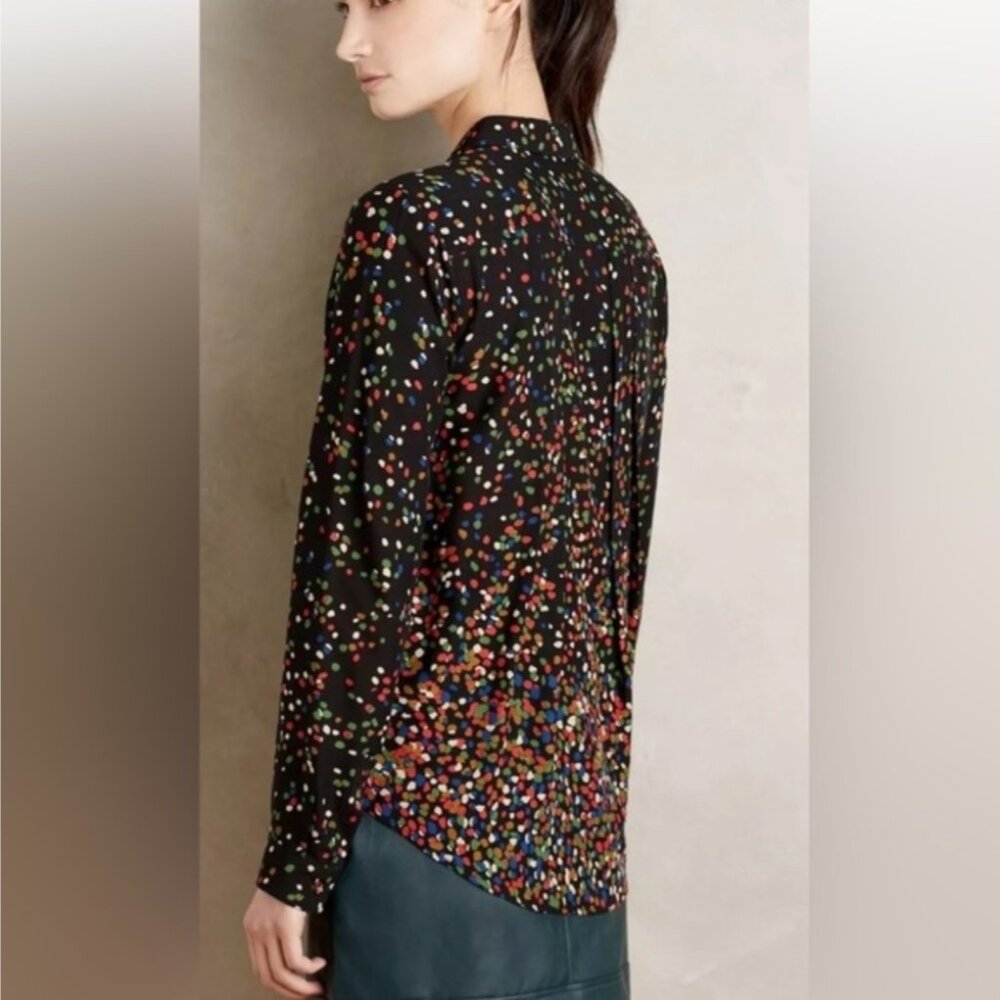 ANTHROPOLOGIE MAEVE WYNWOOD CONFETTI BLOUSE SIZE 0